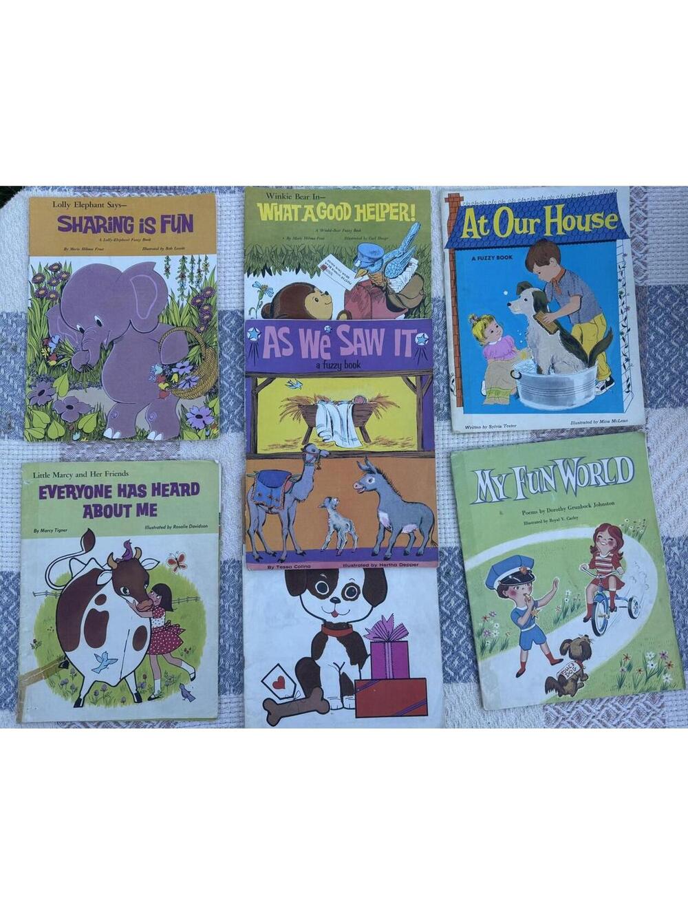 Set of 7 Vintage Children's Books (Some are Fuzzy)
